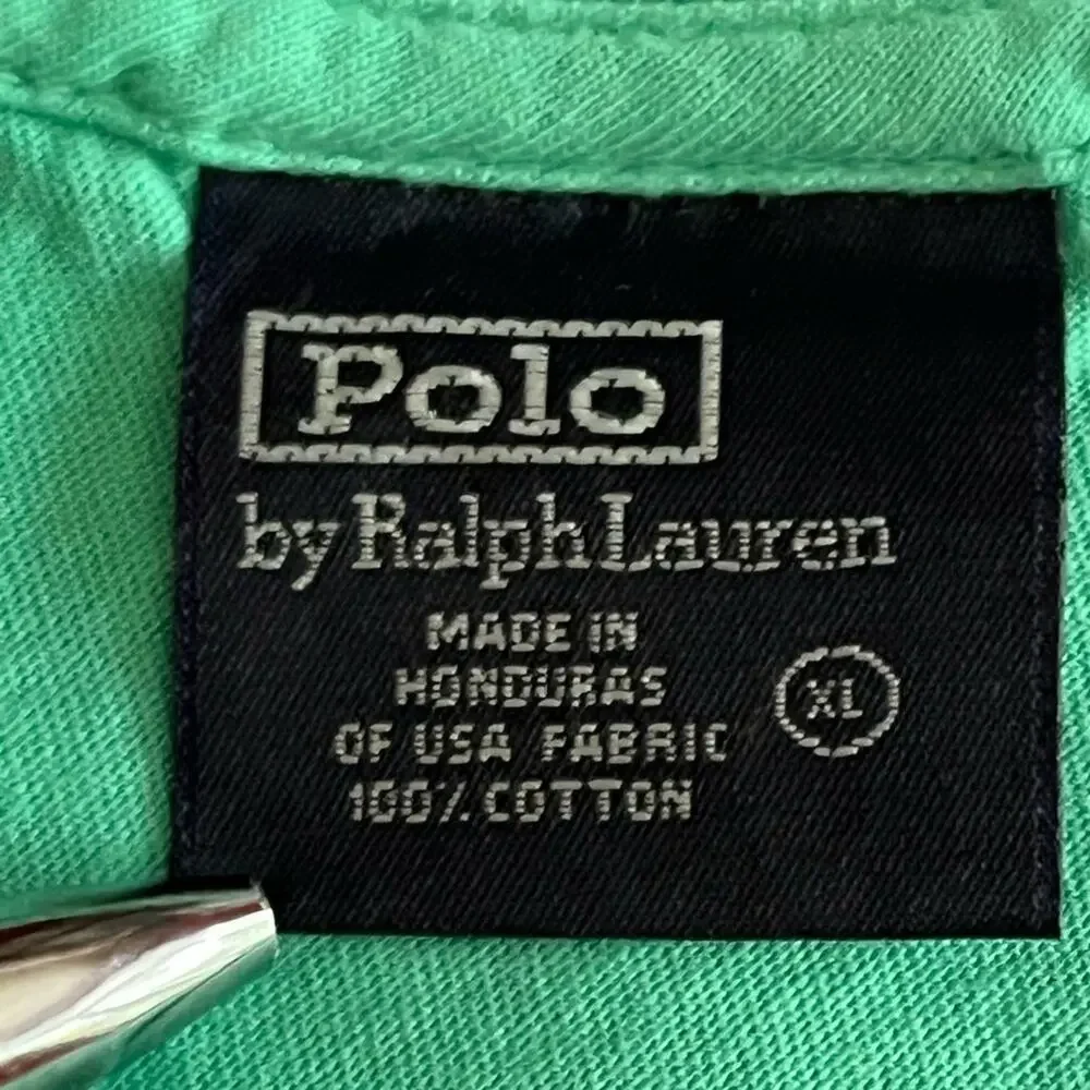 Vintage Polo Ralph Lauren Shirt Green Short Sleeve Mens XL VIntage